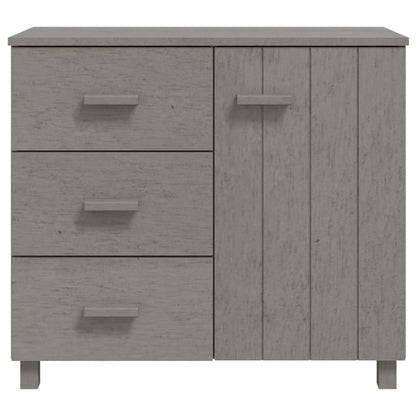 Sideboard HAMAR Light Grey 90x40x80 cm Solid Pinewood