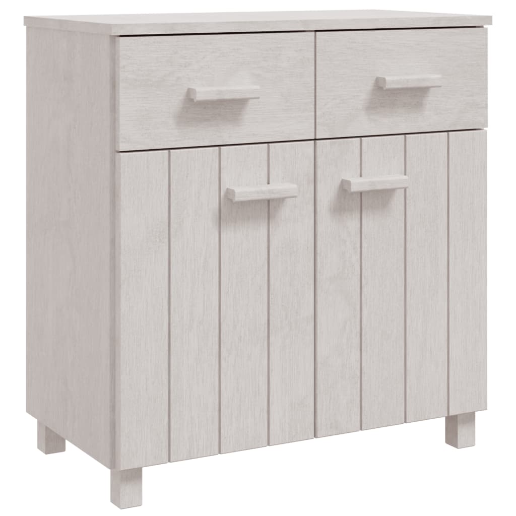 Sideboard HAMAR White 79x40x80 cm Solid Wood Pine