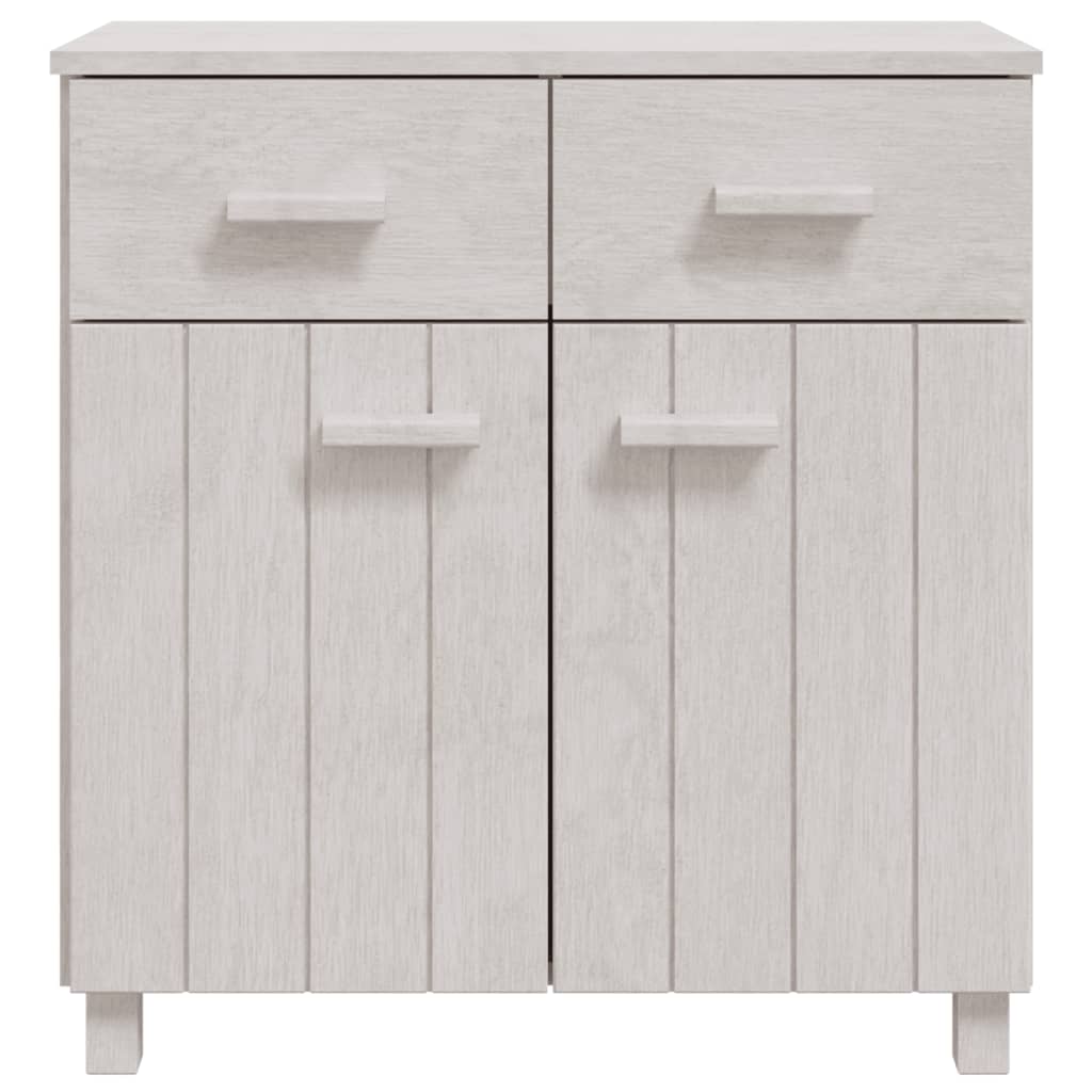 Sideboard HAMAR White 79x40x80 cm Solid Wood Pine