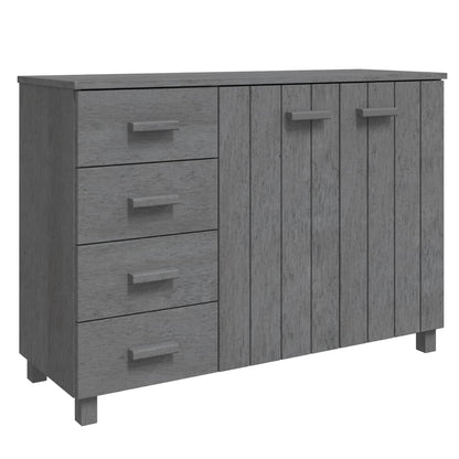 Sideboard HAMAR Dark Grey 113x40x80 cm Solid Wood Pine