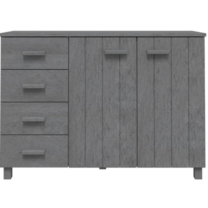 Sideboard HAMAR Dark Grey 113x40x80 cm Solid Wood Pine