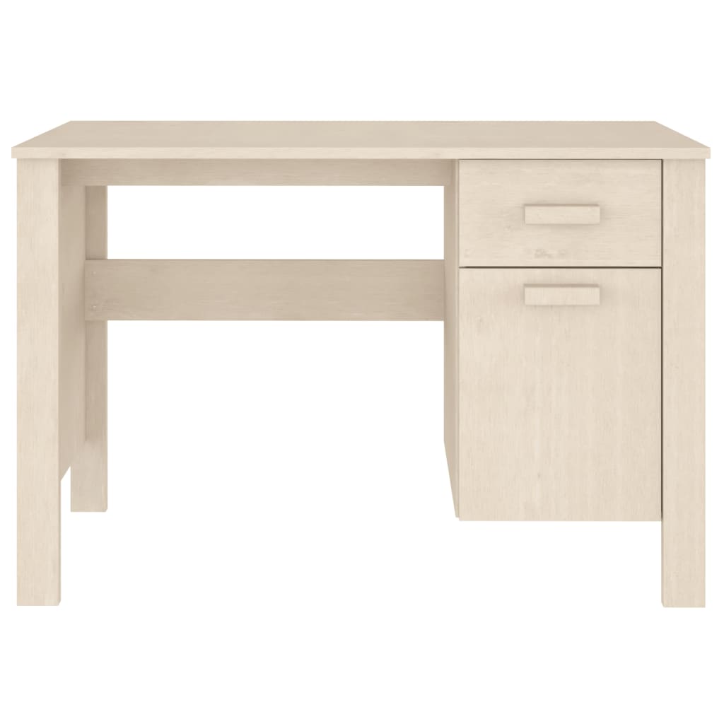 Desk HAMAR Honey Brown 113x50x75 cm Solid Wood Pine