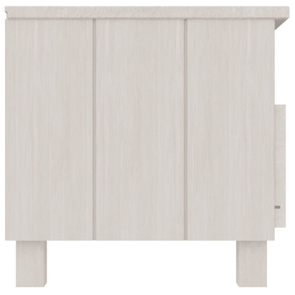 TV Cabinet HAMAR White 106x40x40 cm Solid Wood Pine