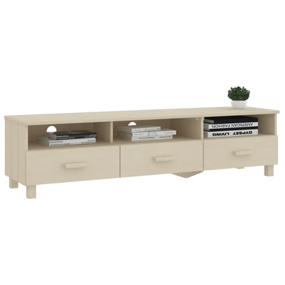 TV Cabinet HAMAR Honey Brown 158x40x40 cm Solid Wood Pine