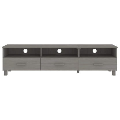 TV Cabinet HAMAR Light Grey 158x40x40 cm Solid Wood Pine