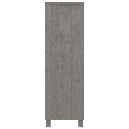 Book Cabinet HAMAR Light Grey 85x35x112 cm Solid Wood Pine