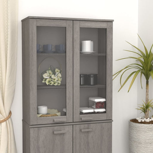 Top for Highboard HAMAR Light Grey 85x35x100cm Solid Wood Pine