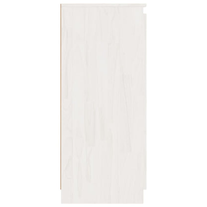 Side Cabinets 3 pcs White Solid Pinewood