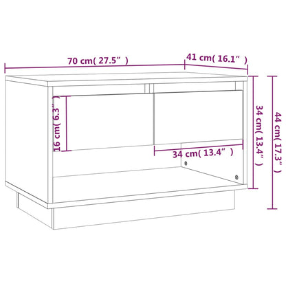 TV Cabinet Concrete Grey 70x41x44 cm Engineered Wood