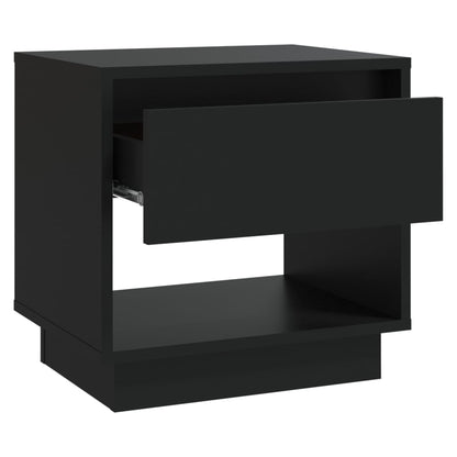 Bedside Cabinets 2 pcs Black 45x34x44 cm Engineered Wood