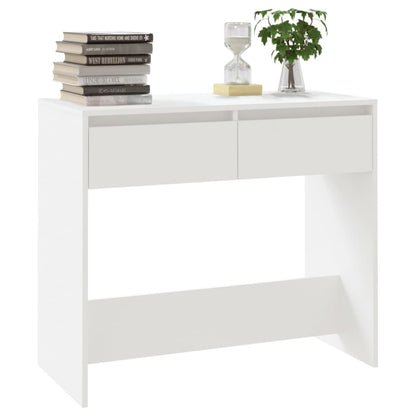 Console Table White 89x41x76.5 cm Steel