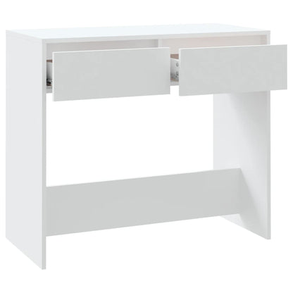 Console Table White 89x41x76.5 cm Steel