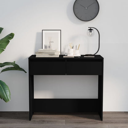 Console Table Black 89x41x76.5 cm Steel