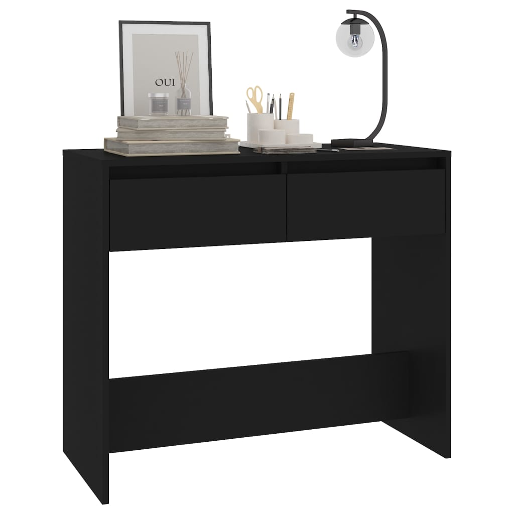 Console Table Black 89x41x76.5 cm Steel