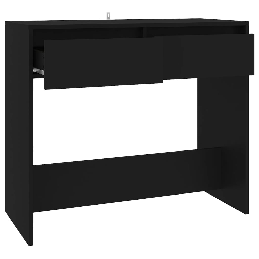 Console Table Black 89x41x76.5 cm Steel