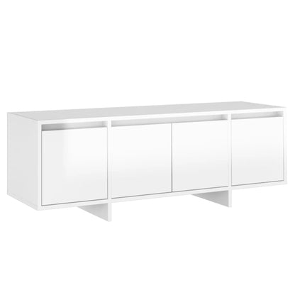 TV Cabinet High Gloss White 120x30x40.5 cm Engineered Wood