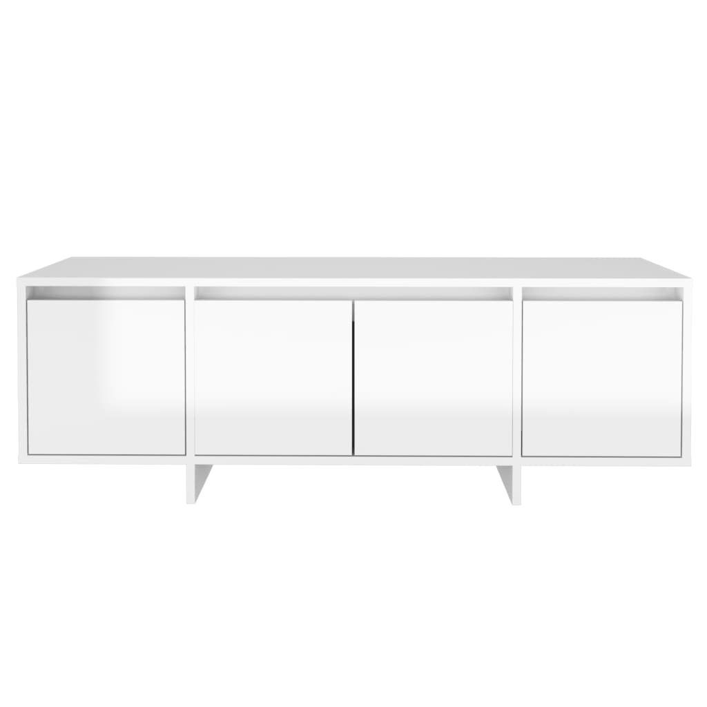 TV Cabinet High Gloss White 120x30x40.5 cm Engineered Wood