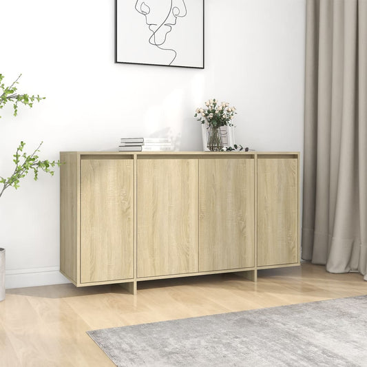 Sideboard Sonoma Oak 135x41x75 cm Engineered Wood