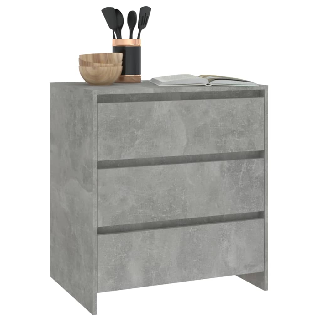 Sideboard Concrete Grey 70x41x75 cm Engineered Wood