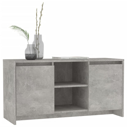 TV Cabinet Concrete Grey 102x37.5x52.5 cm Engineered Wood