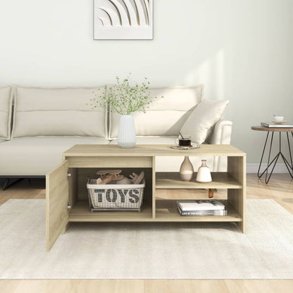 Coffee Table Sonoma Oak 102x50x45 cm Engineered Wood