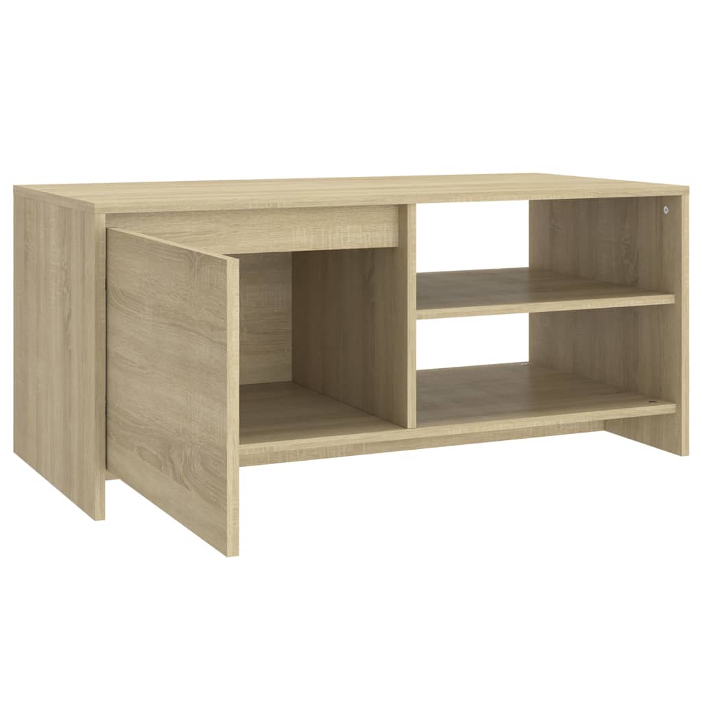 Coffee Table Sonoma Oak 102x50x45 cm Engineered Wood