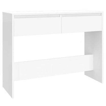 Console Table White 100x35x76.5 cm Engineered Wood