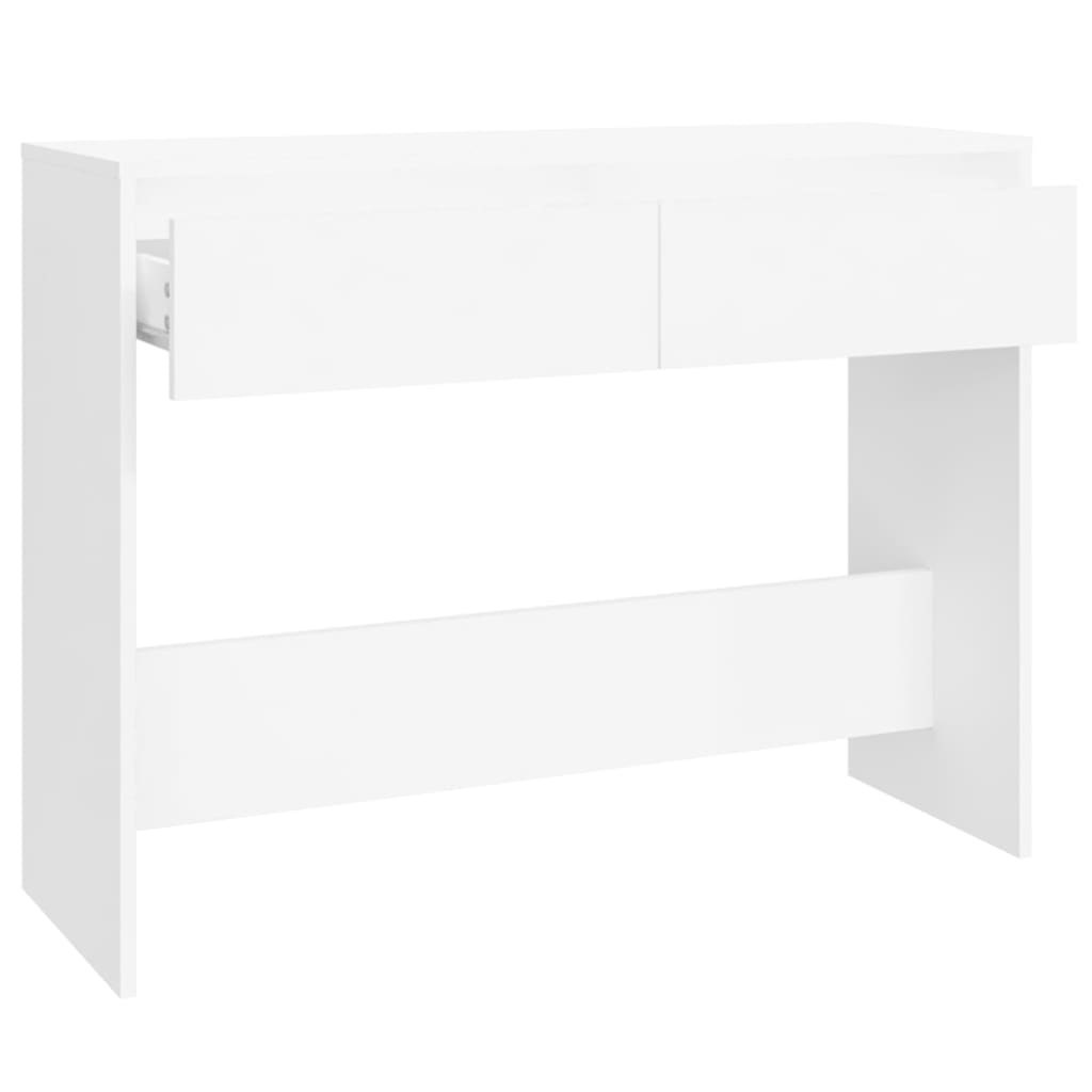 Console Table White 100x35x76.5 cm Engineered Wood