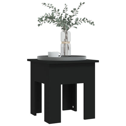 Coffee Table Black 40x40x42 cm Engineered Wood