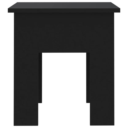 Coffee Table Black 40x40x42 cm Engineered Wood