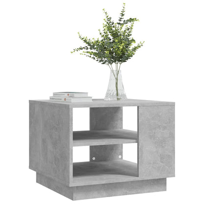 Coffee Table Concrete Grey 55x55x43 cm Engineered Wood