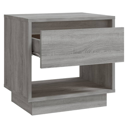 Bedside Cabinet Grey Sonoma 45x34x44 cm Engineered Wood