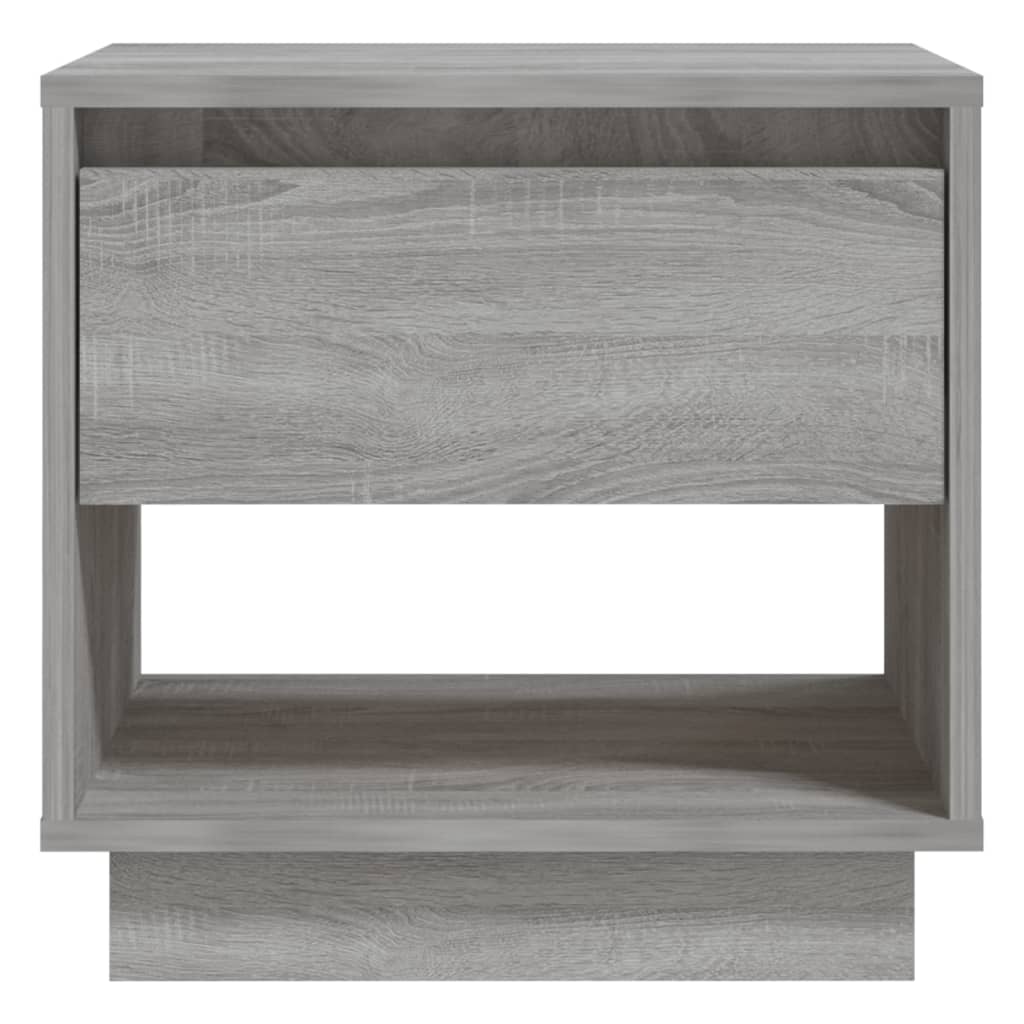 Bedside Cabinet Grey Sonoma 45x34x44 cm Engineered Wood