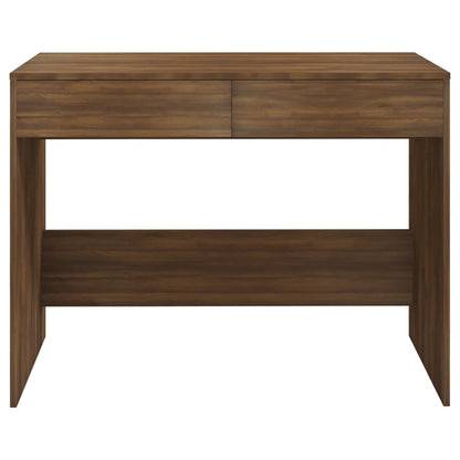 Desk Brown Oak 101x50x76.5 cm Engineered Wood