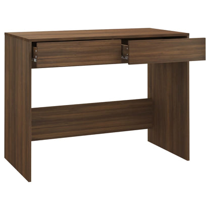 Desk Brown Oak 101x50x76.5 cm Engineered Wood