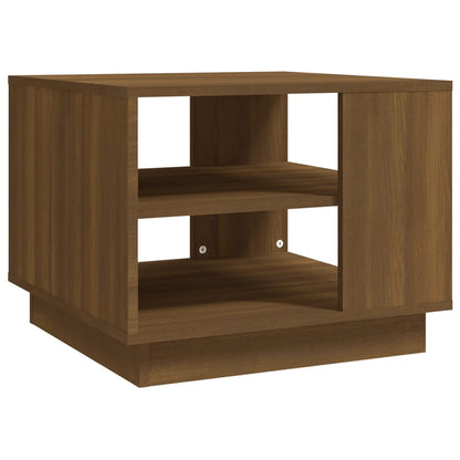 Coffee Table Brown Oak 55x55x43 cm Engineered Wood