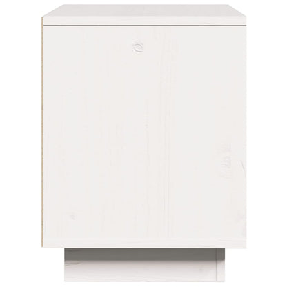 Bedside Cabinet White 40x30x40 cm Solid Wood Pine