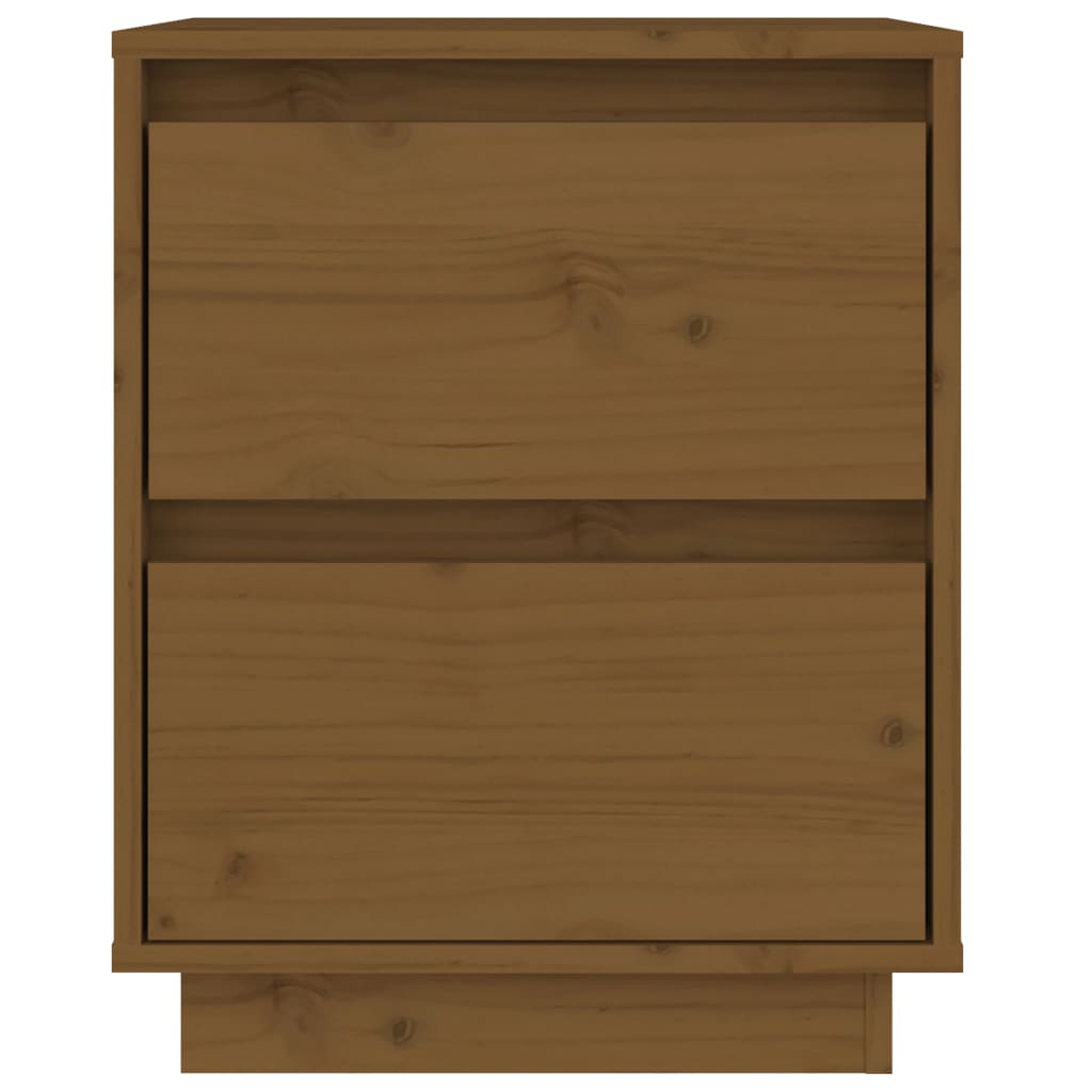 Bedside Cabinets 2 pcs Honey Brown 40x35x50 cm Solid Wood Pine