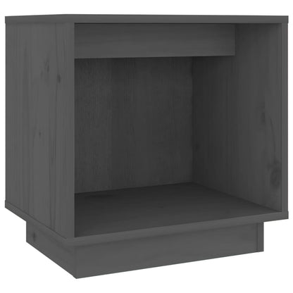 Bedside Cabinet Grey 40x30x40 cm Solid Wood Pine