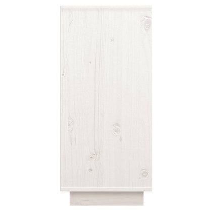 Sideboard White 60x34x75 cm Solid Wood Pine