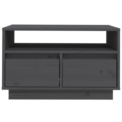 TV Cabinet Grey 60x35x37 cm Solid Wood Pine