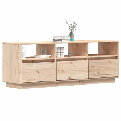 TV Cabinet 140x37x50 cm Solid Wood Pine