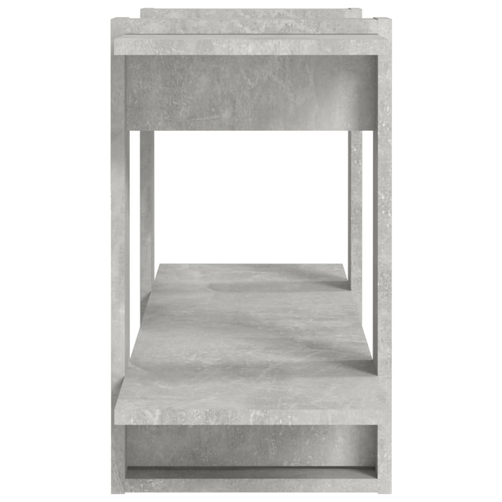 Book Cabinet Concrete Grey 100x30x51cm Engineered Wood