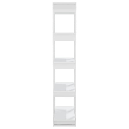 Book Cabinet/Room Divider High Gloss White 80x30x160 cm