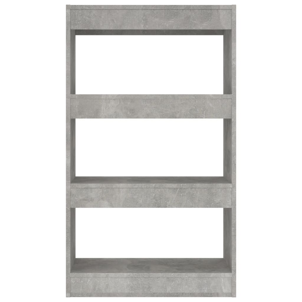 Book Cabinet/Room Divider Concrete Grey 60x30x103 cm Engineered Wood