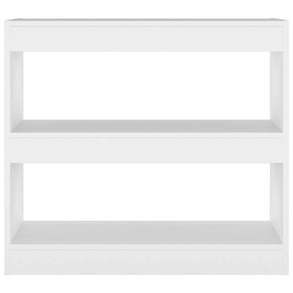 Book Cabinet/Room Divider White 80x30x72 cm