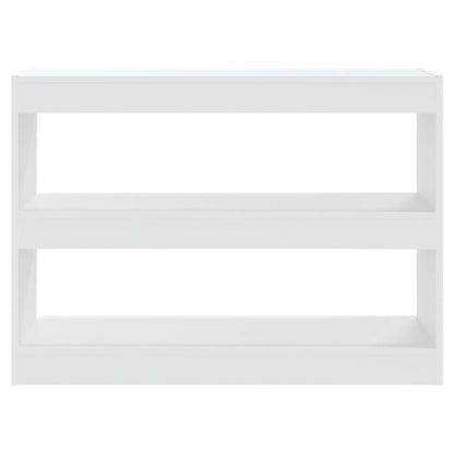 Book Cabinet/Room Divider White 100x30x72 cm