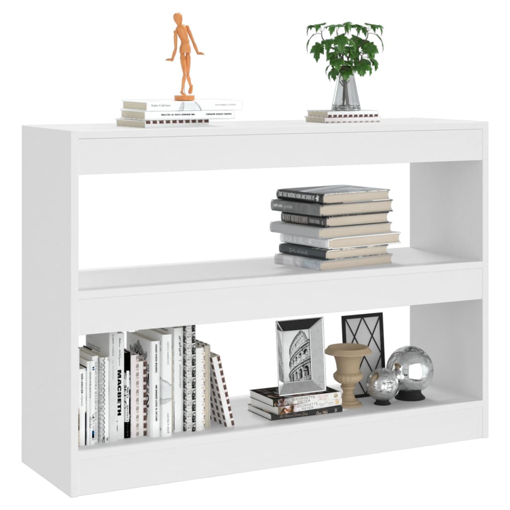 Book Cabinet/Room Divider White 100x30x72 cm