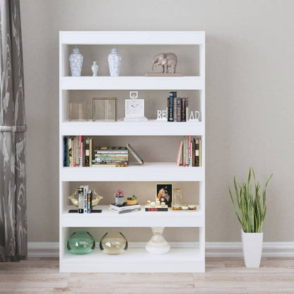 Book Cabinet/Room Divider White 100x30x166 cm