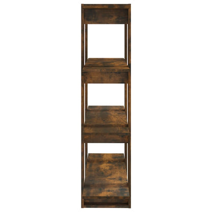 Book Cabinet/Room Divider Smoked Oak 100x30x123.5 cm